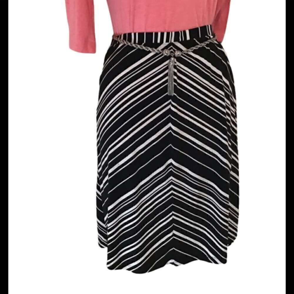 Black/white skirt with Architectural lines. Kinda chevron print